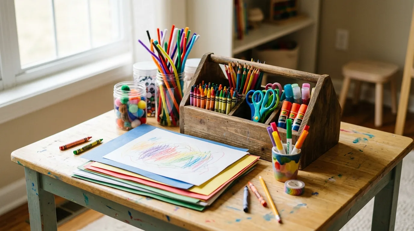 Bring in a rug that softens the room for floor play inspiration for a kids playroom.